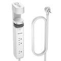 CRST Desk Clamp Power Strip | 3 Outlets + 3 USB (20W USB-C PD), 1020J Surge Protector, No-Drill Mount, 45° Flat Plug, 6ft Cord