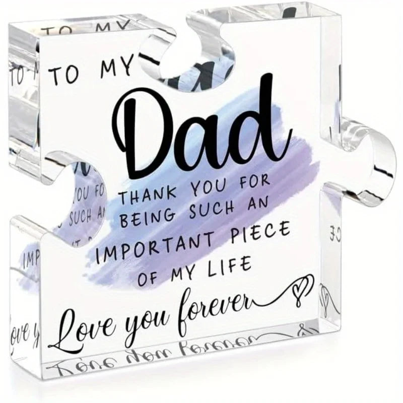 Dad Acrylic Block Puzzle