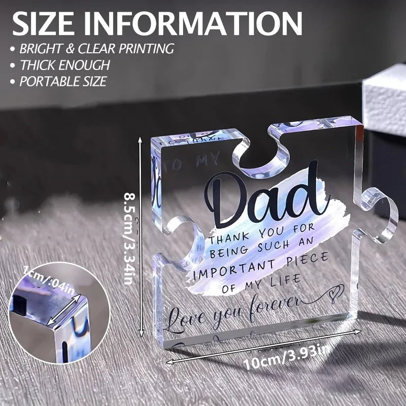 Dad Acrylic Block Puzzle