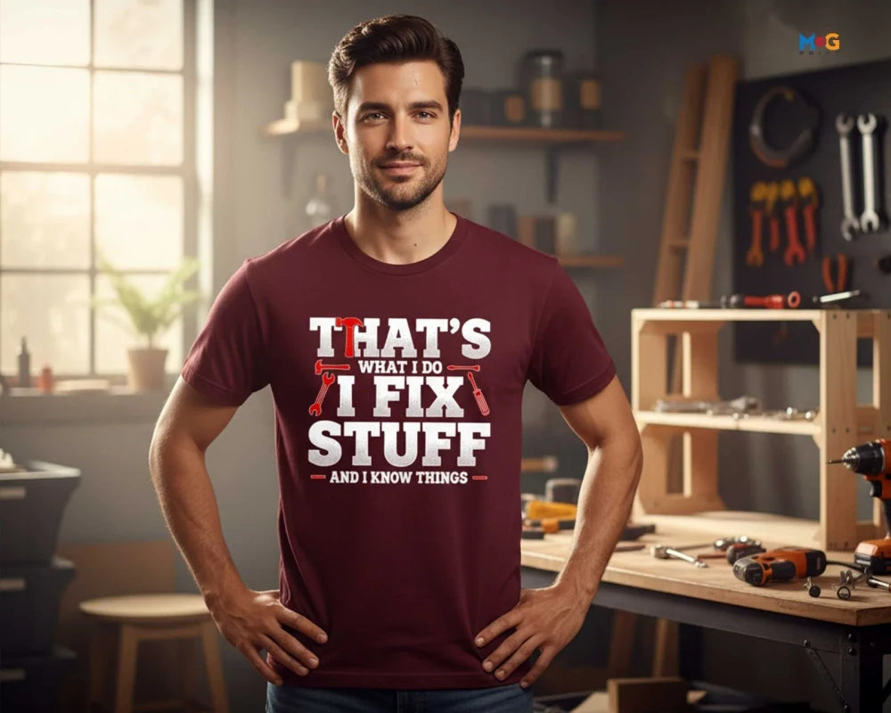 Funny Handyman Mechanic Graphic Tee