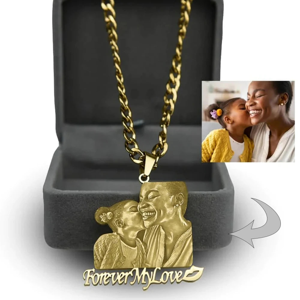 Custom Photo Engraved Pendant