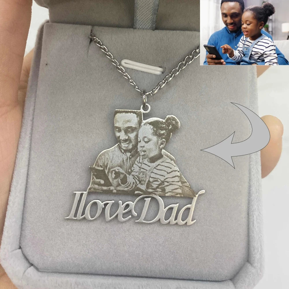 Custom Photo Engraved Pendant