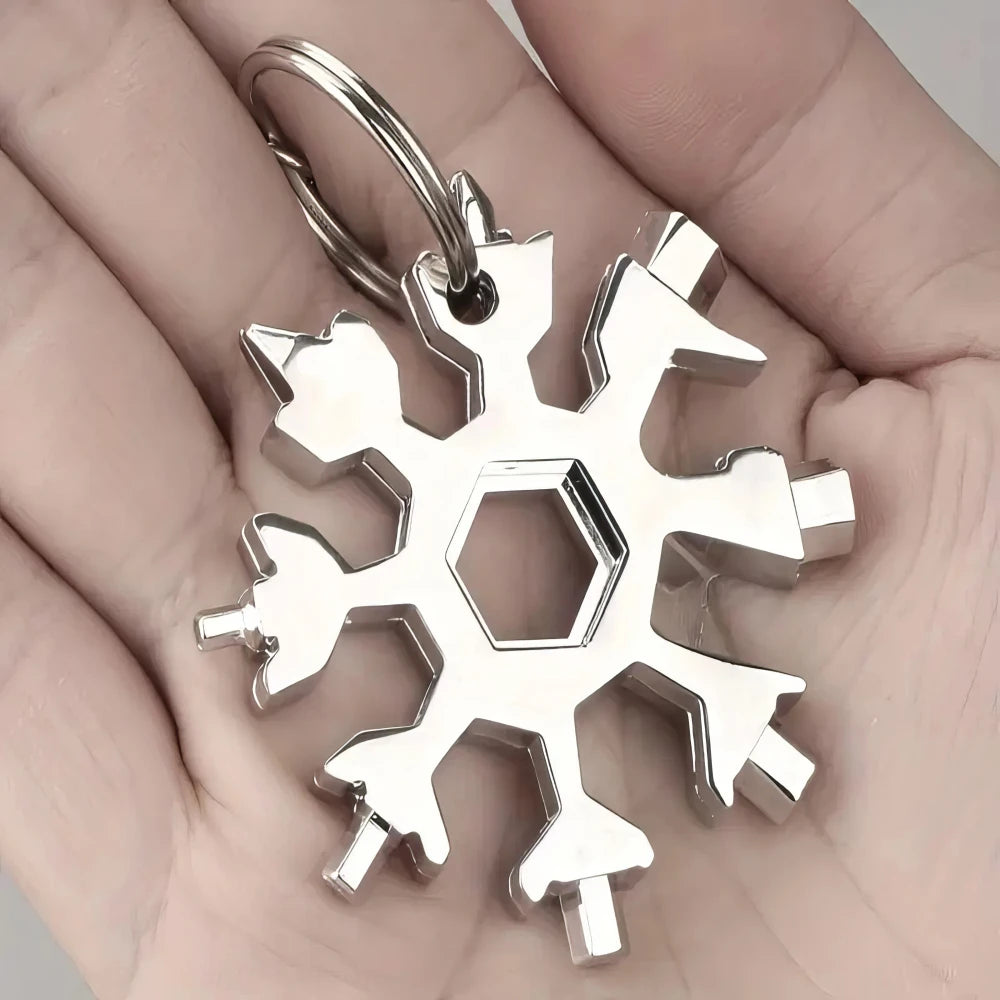 Snowflake Multifunctional Keychain Tool