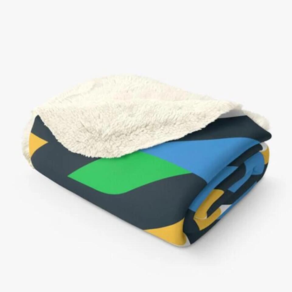 Personalized Father Daughter Camping Pillow Cover/Quilt/Fleece Throw Blanket - Father's Day Gift Idea For Camping Lover - Father And Daughter Camping Partners For Life
