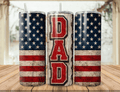 Dad American Flag Tumbler – Patriotic Gift for Legendary Dads