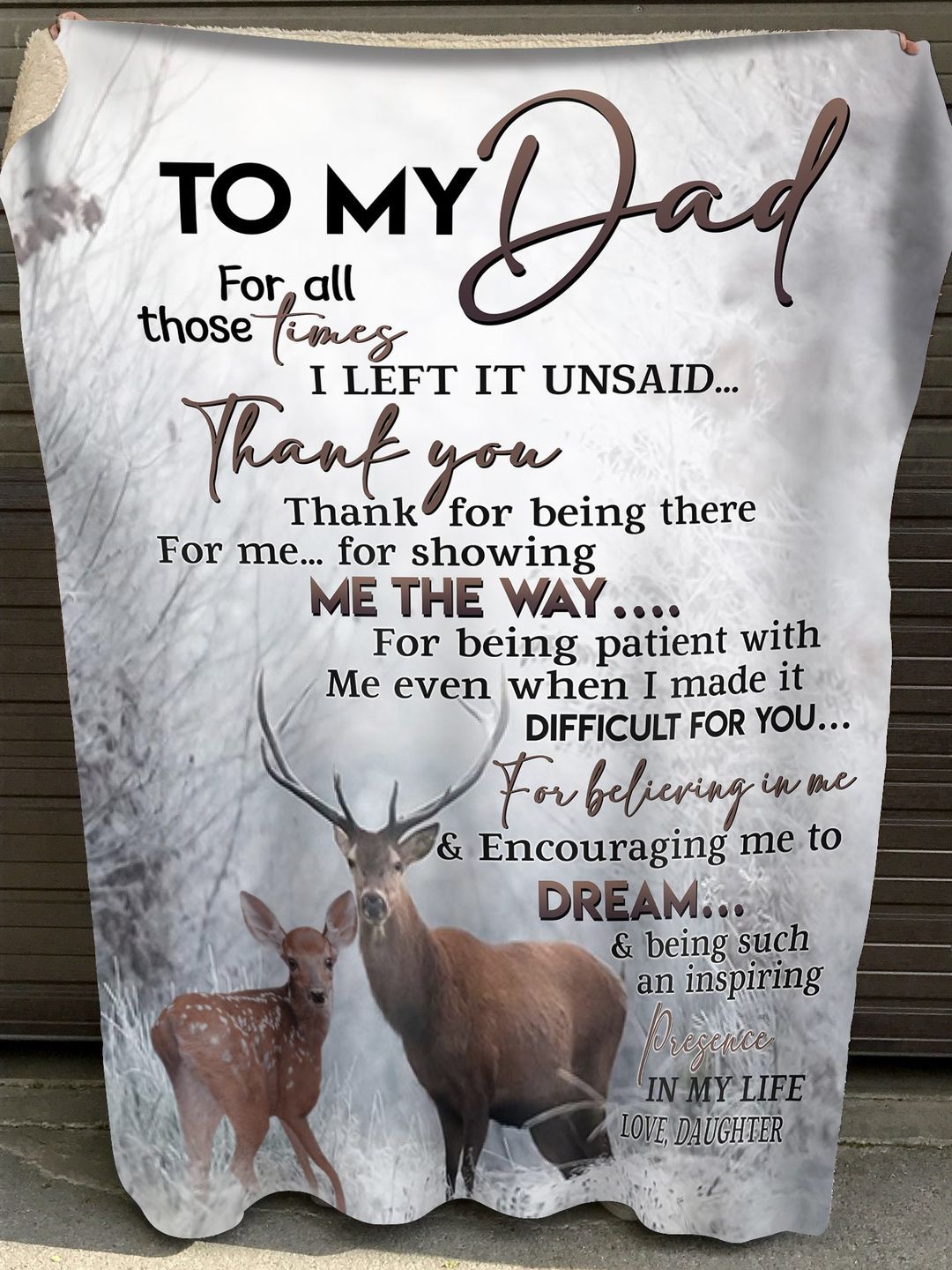 Special gift for your Dad from daughter Blanket